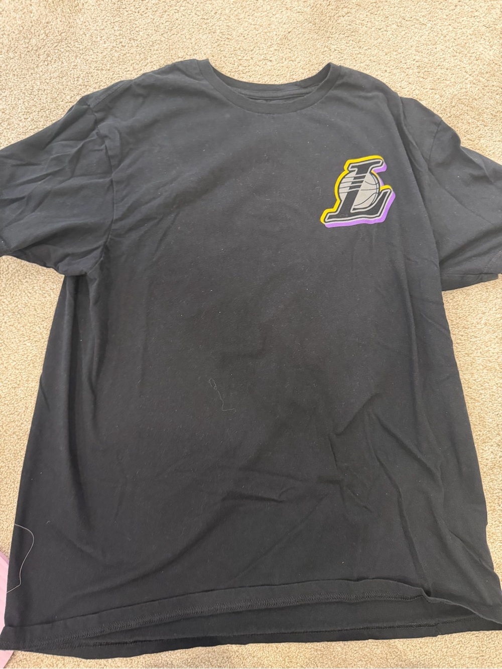 NBA Black T-Shirt with White Logo